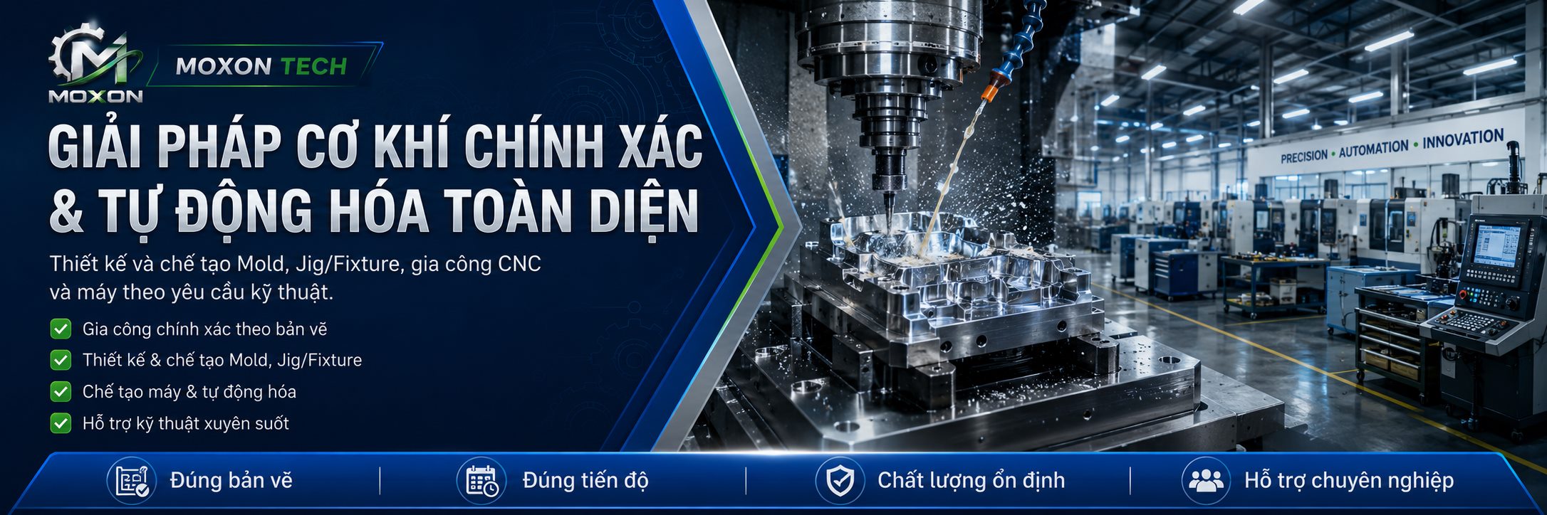 Banner giải pháp kỹ thuật MOXON Tech